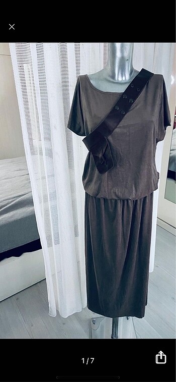 Suet dokulu rahat ve şık elbise