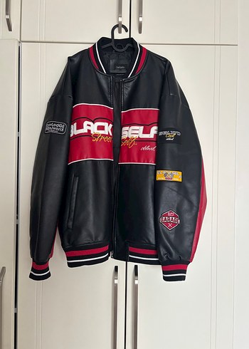 xl Beden Kadın Siyah Deri Biker Ceket