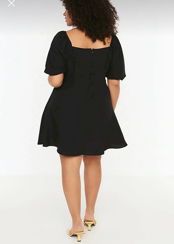 Büyük Beden Şifon Elbise - Görsel 3