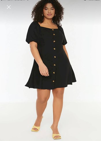 Büyük Beden Şifon Elbise - Görsel 2