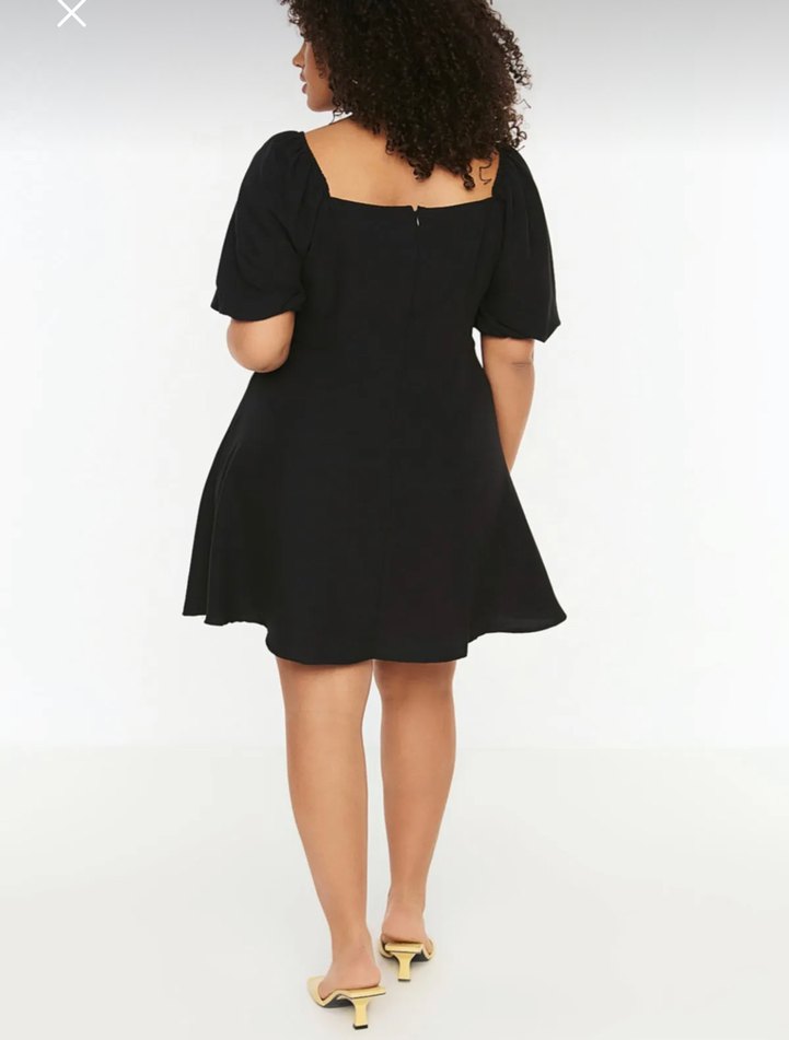 Büyük Beden Şifon Elbise - Görsel 3