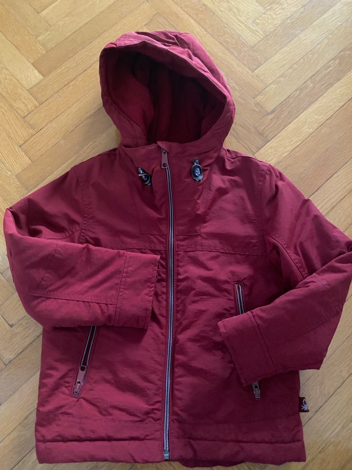 Benetton Kapüşonlu polarlı mont - Görsel 2