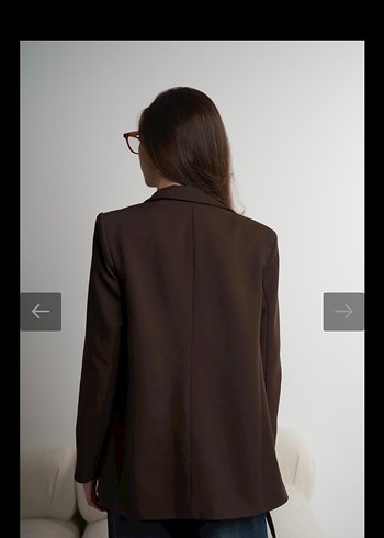 Kahverengi Kadın Blazer Ceket - Görsel 4