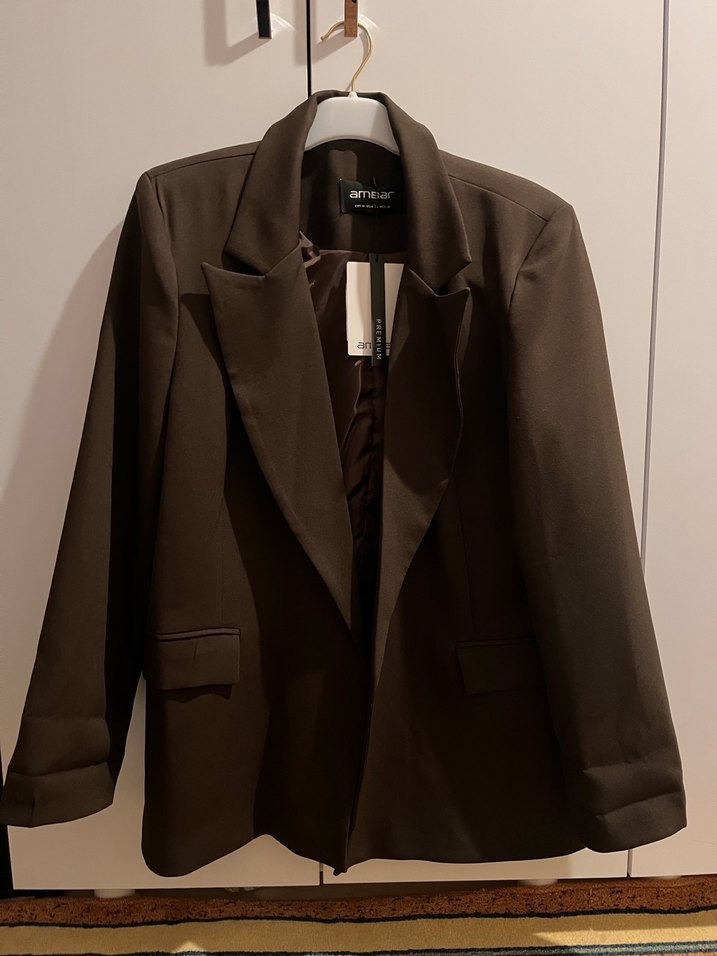 Kahverengi Kadın Blazer Ceket - Görsel 2