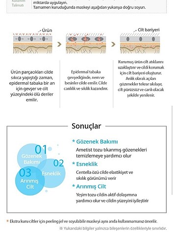 Beden Renk Atomy evening care soyulabilir maske