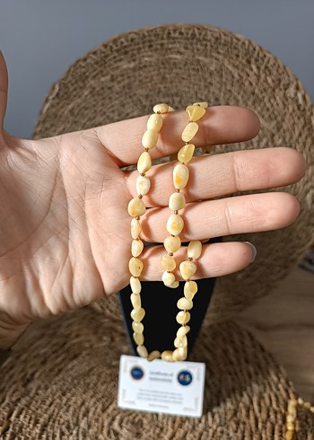 Orijinal Damla Kehribar Yetişkin & Çocuk Kolye - Görsel 3