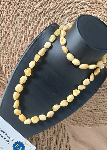 Orijinal Damla Kehribar Yetişkin & Çocuk Kolye - Görsel 2