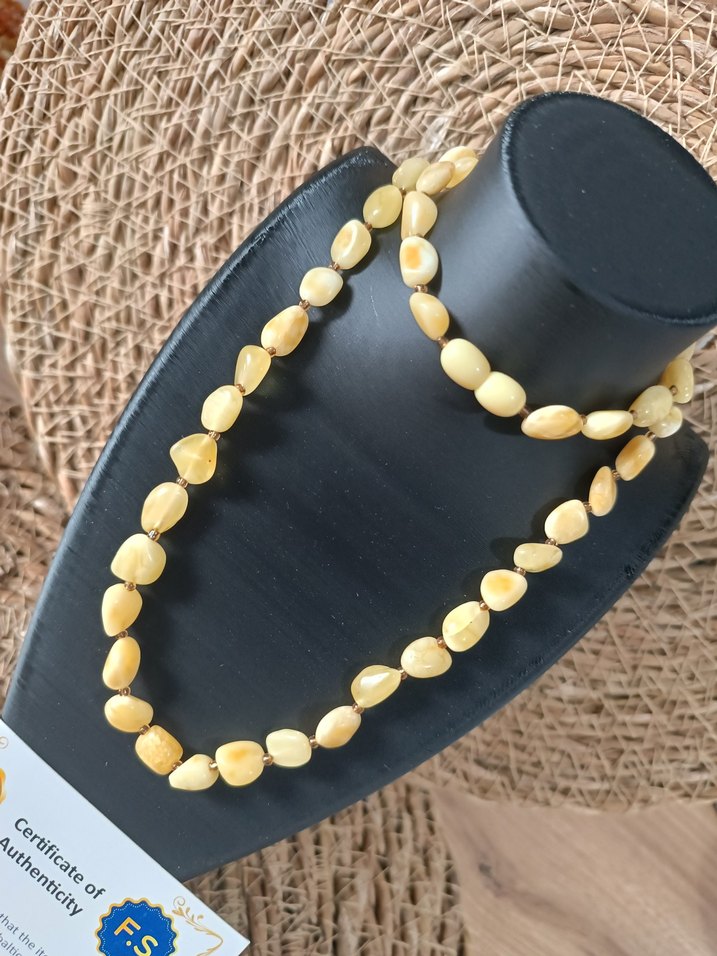 Orijinal Damla Kehribar Yetişkin & Çocuk Kolye - Görsel 2