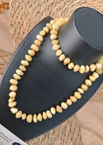 Orijinal Damla Kehribar Yetişkin Kolye - Görsel 2