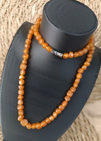 Orijinal Damla Kehribar Yetişkin Kolye - Görsel 2