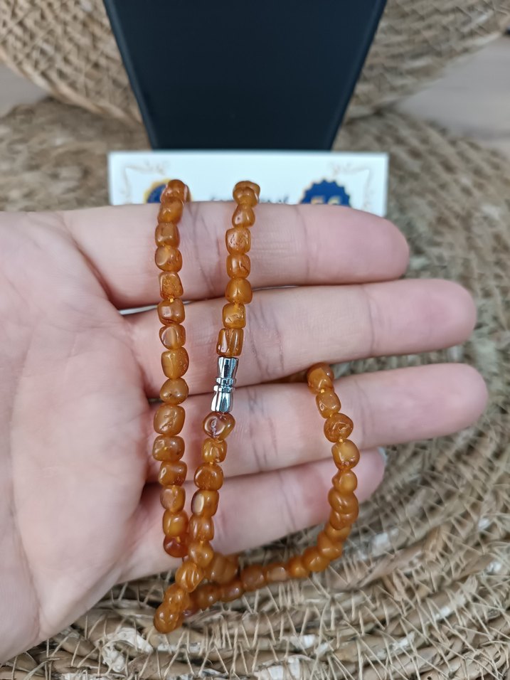 Orijinal Damla Kehribar Yetişkin Kolye - Görsel 3