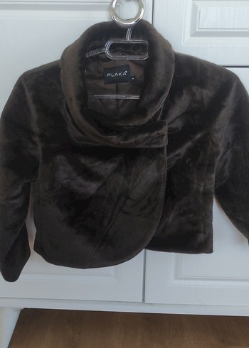 Koyu Kahverengi Kürk Detaylı Mini Ceket - Görsel 5