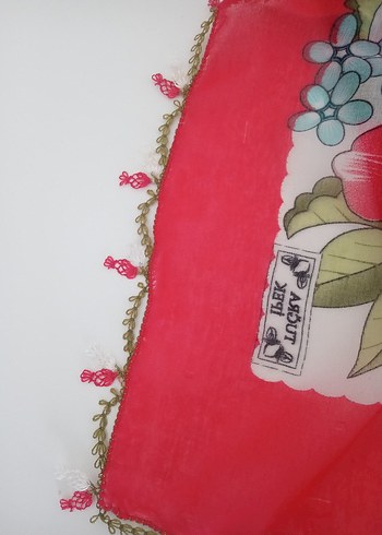 Dantel Detaylı Renkli Bohem Kadın Fuları - Görsel 2