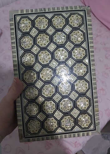 Osmanlı motifli Antika Vintage El işi iran hatemi Mücevher kutus