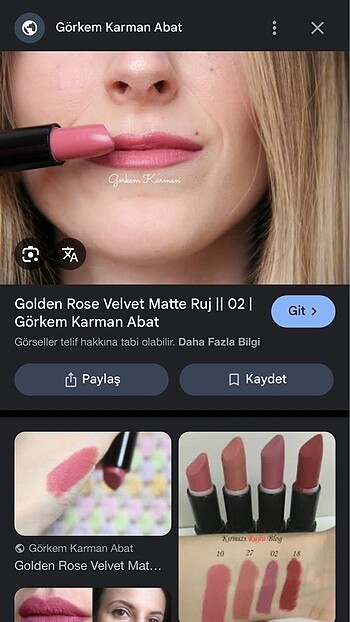 Golden rose velvet matte 02