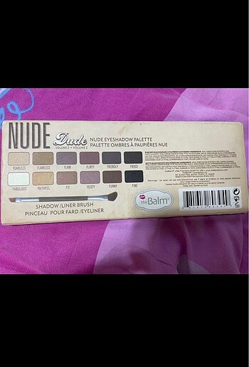 Beden Renk The balm nude dude far paleti