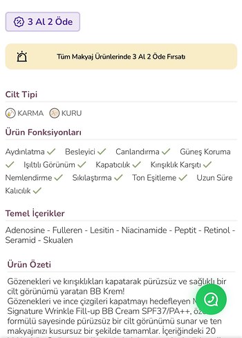 Missha Signature Wrinkle Fill Up BB Krem No.23 - Görsel 5