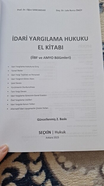 İdari Yargılama Hukuku El Kitabı Seçkin 
