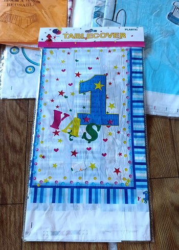 1 yaş doğum günü masa örtüsü - Görsel 2
