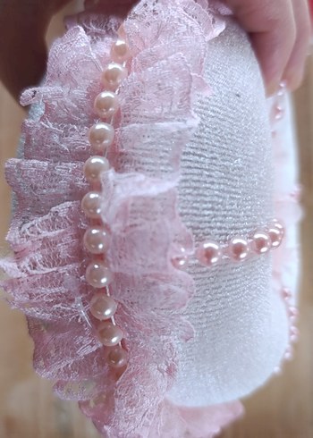 Diğer Dantel Detaylı Vintage Pembe iğnelik