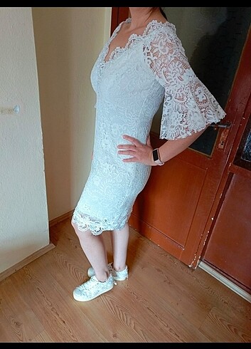 l Beden Kısa Nikah elbisesi