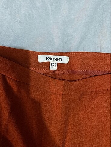 Koton Koton kiremit rengi 34 beden kumaş pantalon