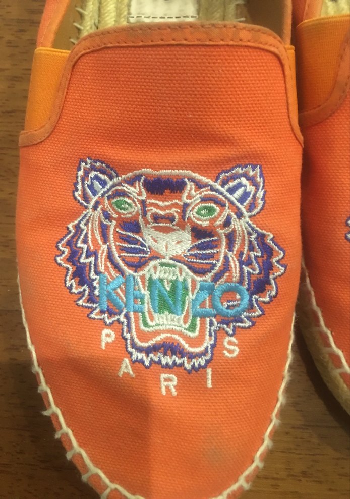 Nakışlı Turuncu Kadın Espadril - Görsel 2