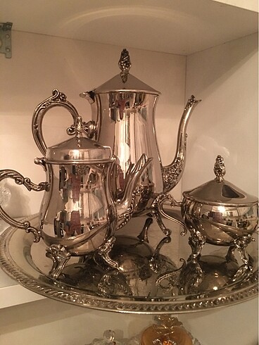 gümüş çay seti
