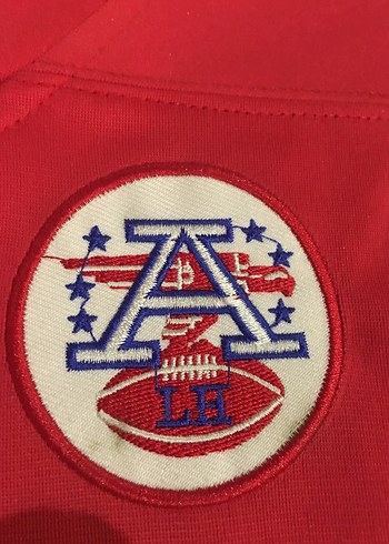 Kırmızı Erkek Kısa Kollu Abd sporu NFL forma - Görsel 10