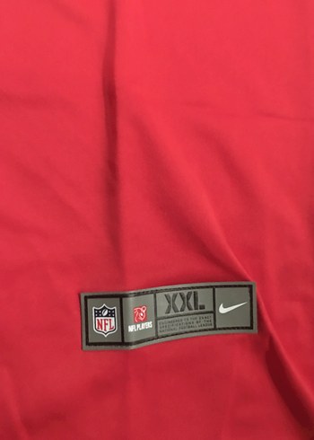 Kırmızı Erkek Kısa Kollu Abd sporu NFL forma - Görsel 3