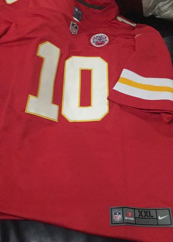 Kırmızı Erkek Kısa Kollu Abd sporu NFL forma - Görsel 2