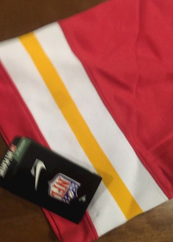 Kırmızı Erkek Kısa Kollu Abd sporu NFL forma - Görsel 5