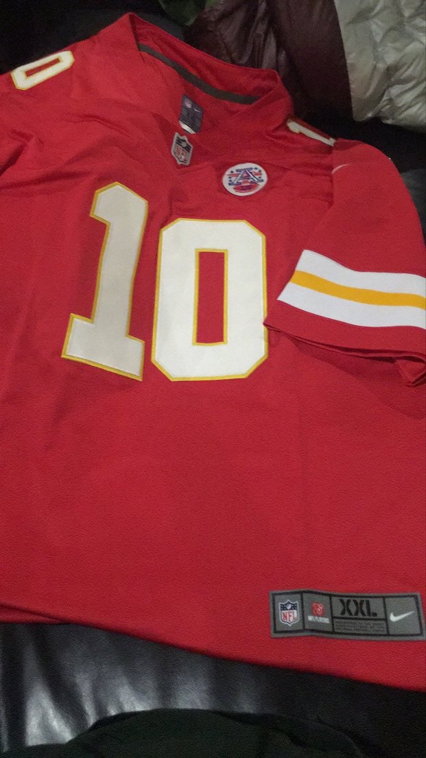 Kırmızı Erkek Kısa Kollu Abd sporu NFL forma - Görsel 2