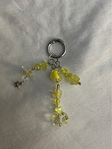 sarı teddy bear bag charm