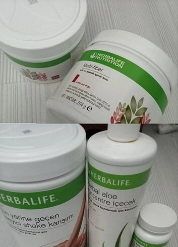 Herbalife set multifiber aloe çay shake