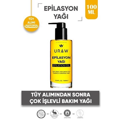 Uraw epilasyon yağı