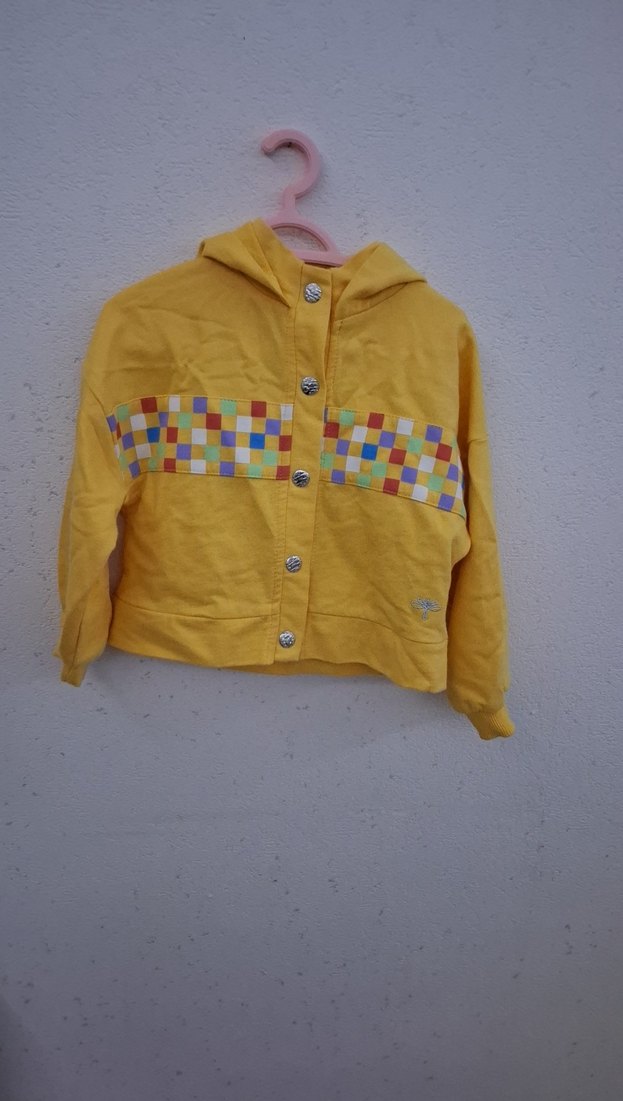 Sarı Kemerli Kız Çocuk Etek - Görsel 2