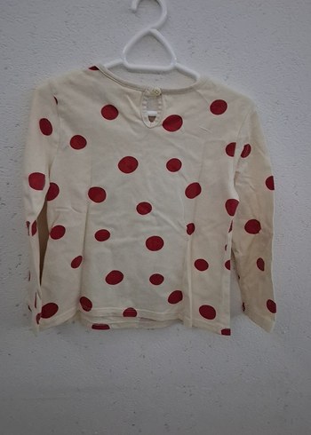 Kız Çocuk Uzun Kollu Pamuklu Minnie Mouse Tişört - Görsel 2