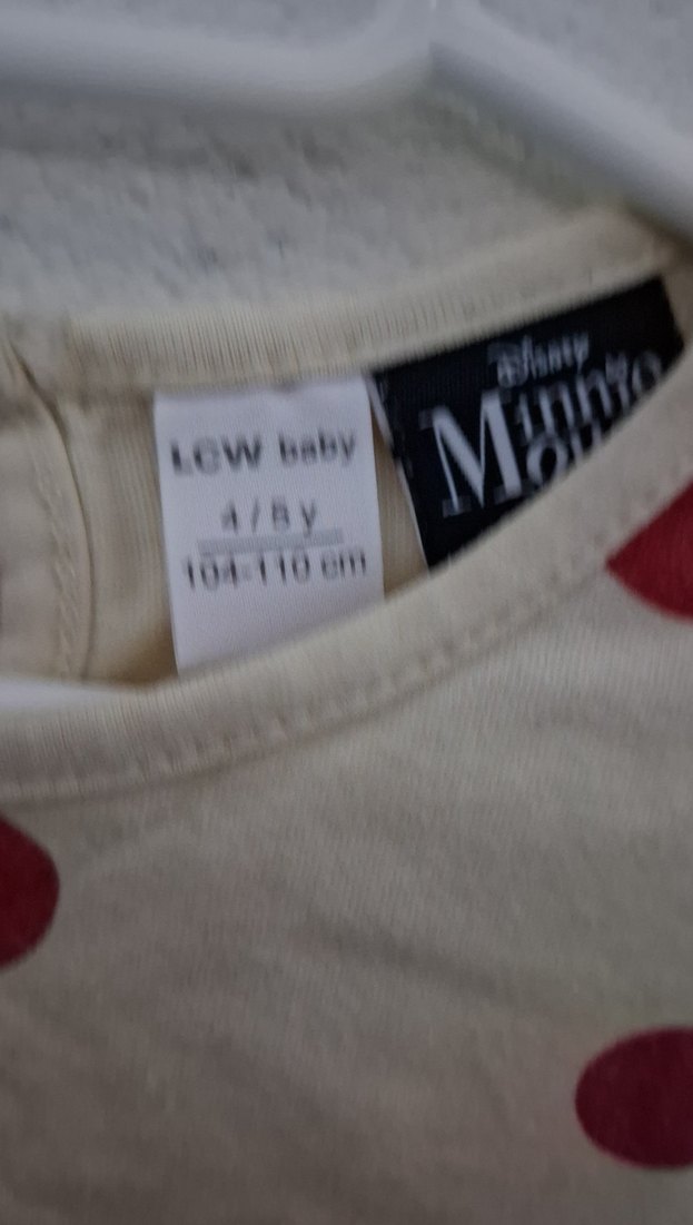 Kız Çocuk Uzun Kollu Pamuklu Minnie Mouse Tişört - Görsel 3