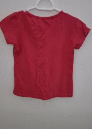 Pullu Desenli Kız Çocuk Kısa Kollu Tişört - Görsel 2