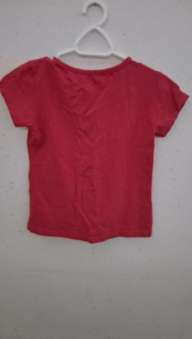 Pullu Desenli Kız Çocuk Kısa Kollu Tişört - Görsel 2