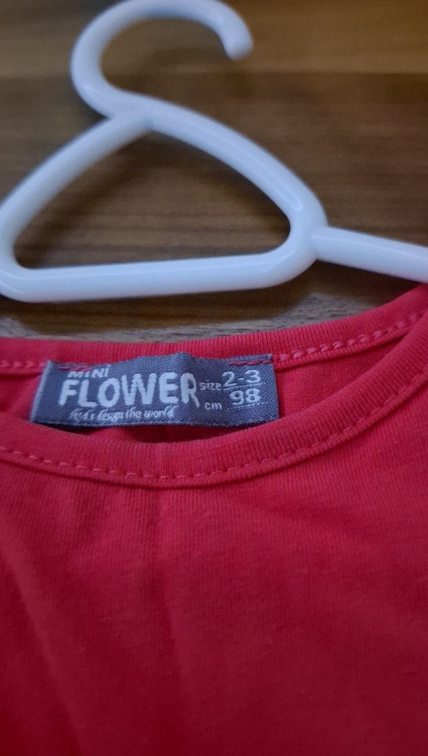 Pullu Desenli Kız Çocuk Kısa Kollu Tişört - Görsel 3