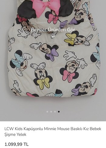 Kız Çocuk Kapüşonlu Baskılı Pembe Yelek - Görsel 3