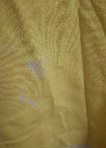 Sarı Kız Çocuk Kısa Kollu Baskılı Tişört - Görsel 2