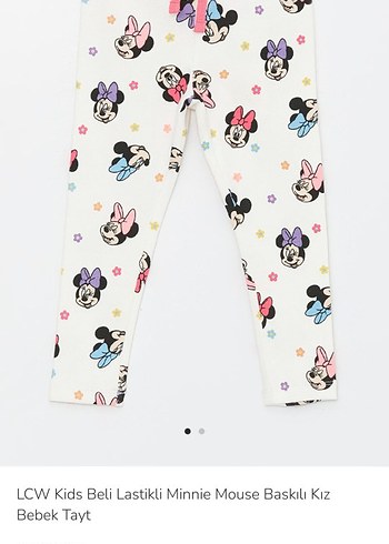 Kız Çocuk Çok Renkli Baskılı Rahat Tayt - Görsel 2