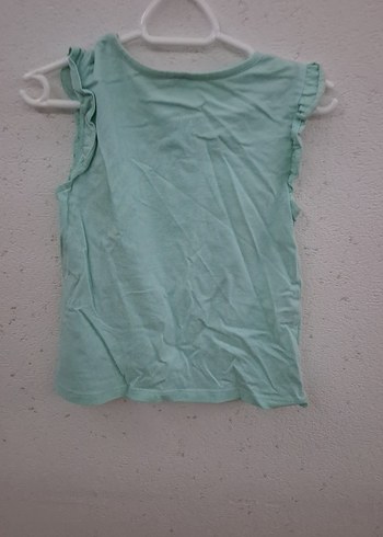 Kız Çocuk Turkuaz Pul İşlemeli T-shirt - Görsel 2