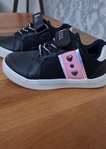 Siyah Erkek Çocuk Bağcıklı Spor Ayakkabı - Görsel 2