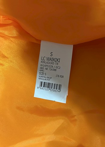 Parlak Turuncu Fermuarlı Erkek Kış Montu - Görsel 4