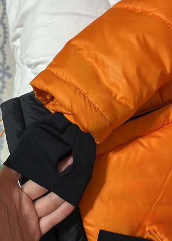 Parlak Turuncu Fermuarlı Erkek Kış Montu - Görsel 3