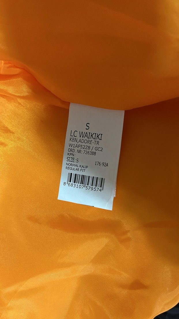 Parlak Turuncu Fermuarlı Erkek Kış Montu - Görsel 4